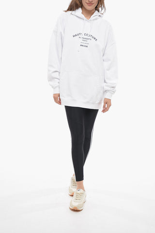 Brushed Cotton Oversized UNISEX Hoodie with Contrasting Print