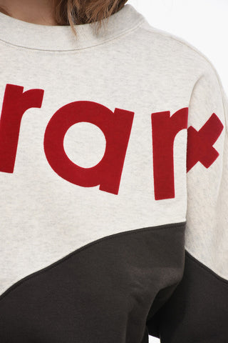ETOILE Crew Neck HOUSTON Sweatshirt with Flocked Logo