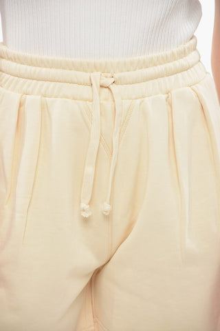 Double Pleat Cotton Shorts