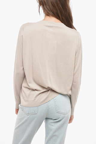 Cardigan in Cotone Leggero con Bottoni Logati