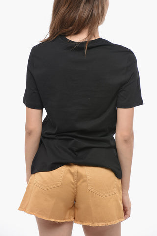Maxi Golden Printed Crew-neck T-shirt