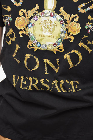 Maxi Golden Printed Crew-neck T-shirt