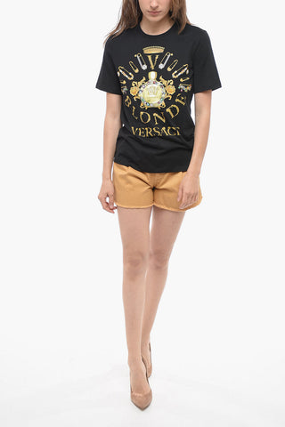 Maxi Golden Printed Crew-neck T-shirt