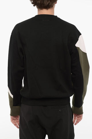 Crew Neck MODERNIST Sweatshirt with Color Block Design