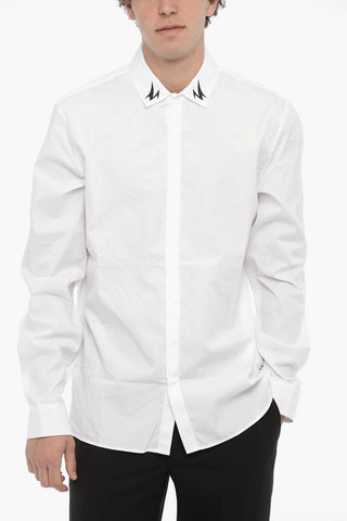 Popeline Cotton BOLT Slim Fit Shirt