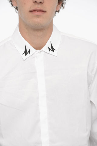 Popeline Cotton BOLT Slim Fit Shirt