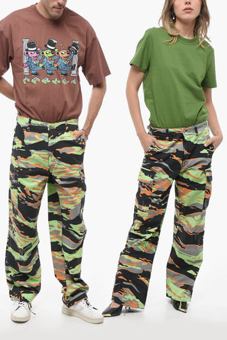 Camouflage Effect Wide Leg UNISEX Cargo Pants