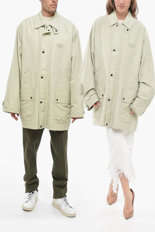 Cotton Blend UNISEX Parka with Concealed Closure