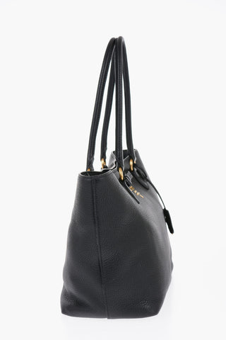 Borsa Tote in Pelle Grain de Poudre con Tasca Interna