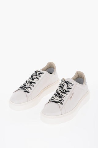 Leather W'S ALL AROUND Low Top Sneakers with Contrasting Strings
