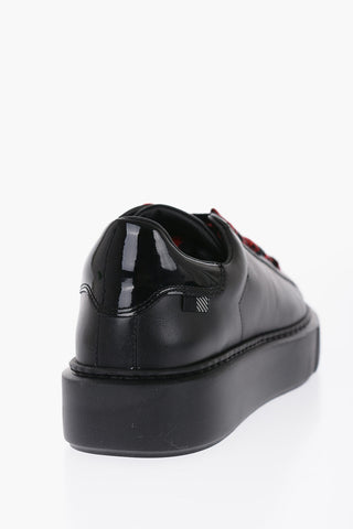 Leather W'S ALL AROUND Low Top Sneakers with Contrasting Strings