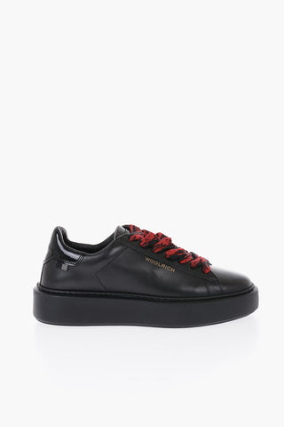 Leather W'S ALL AROUND Low Top Sneakers with Contrasting Strings