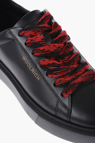 Leather W'S ALL AROUND Low Top Sneakers with Contrasting Strings