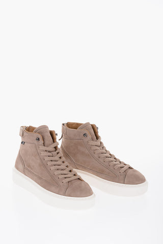Suede ALL AROUND High-Top Sneakers with Zip