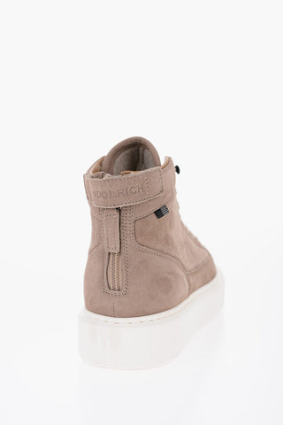 Suede ALL AROUND High-Top Sneakers with Zip