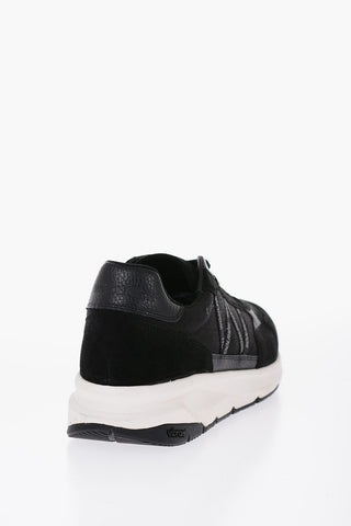 Sneakers Basse in Tessuto e Suede con Dettagli Logati