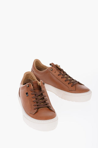 Leather HIKER ALL AROUND Low-Top Sneakers with Suede Detail