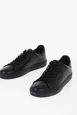 Leather ALL ROUND Low-Top Sneakers with Textured Leather Detail