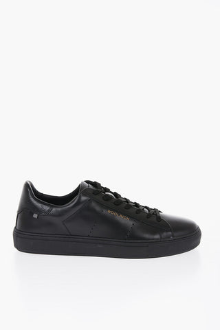 Leather ALL ROUND Low-Top Sneakers with Textured Leather Detail