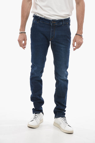 Straight Leg PARMA Jeans with Visible Stitching 17cm