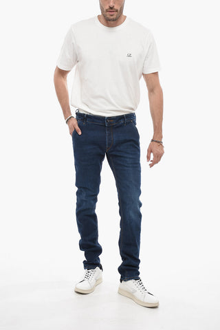 Straight Leg PARMA Jeans with Visible Stitching 17cm