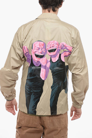 SHIRT Back Printed Nylon Windbreaker Jacket