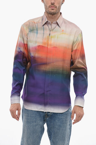 Gradient Effect Casual Shirt
