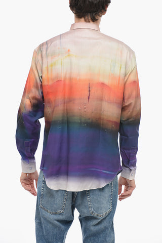 Gradient Effect Casual Shirt