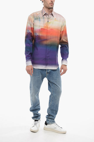 Gradient Effect Casual Shirt