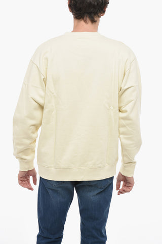 SMILEY Printed Fleeced-Cotton Crew-neck Sweatshirt