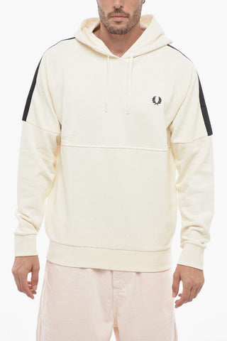 Cotton Blend Hoodie with Contrasting Details