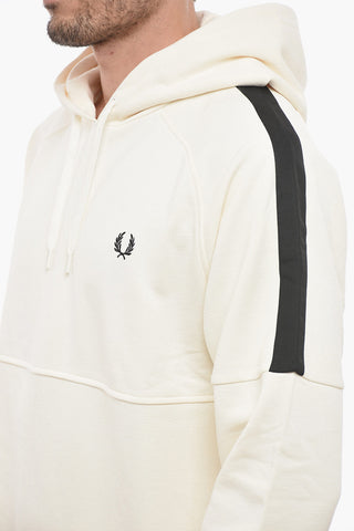 Cotton Blend Hoodie with Contrasting Details
