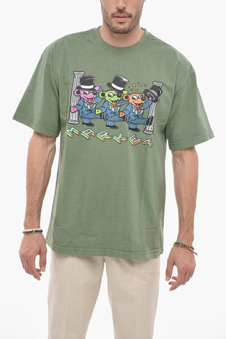 Teddy Bear Maxi Printed Crew-neck T-shirt