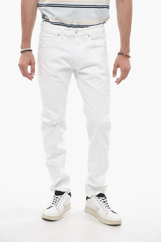 Jeans ROCK a Gamba Dritta con Bottoni Argentati 17cm