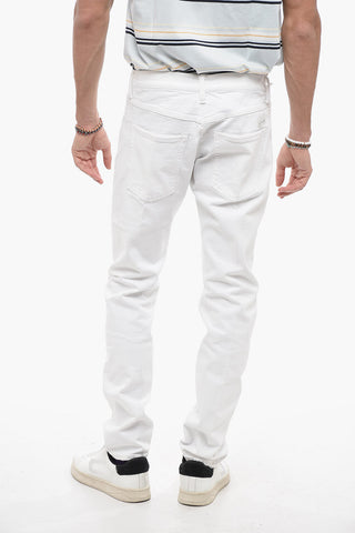 Jeans ROCK a Gamba Dritta con Bottoni Argentati 17cm