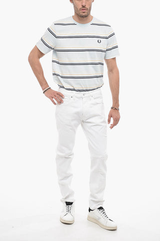 Jeans ROCK a Gamba Dritta con Bottoni Argentati 17cm