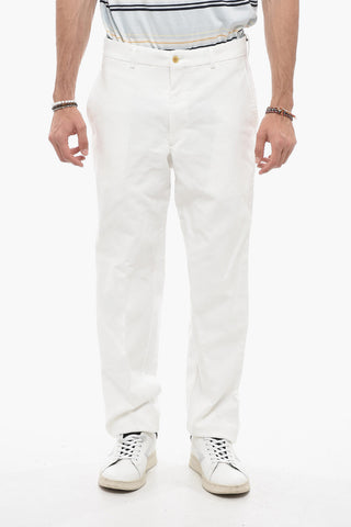 HOMME PLUS Straight Leg Solid Color Chino Pants