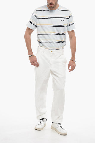 HOMME PLUS Straight Leg Solid Color Chino Pants