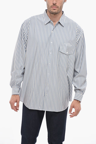 Camicia a Righe Awning Con Taschino
