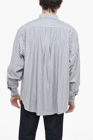 Camicia a Righe Awning Con Taschino