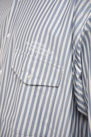 Camicia a Righe Awning Con Taschino