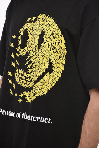 SMILEY Frontal Printed Crew-neck T-shirt
