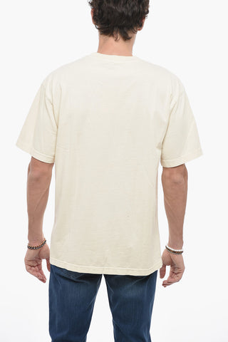T-shirt Girocollo con Maxi Stampa Teddy Bear