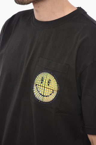 SMILEY Crew-Neck T-shirt With Printed Breast Pocket
