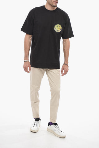 SMILEY Crew-Neck T-shirt With Printed Breast Pocket