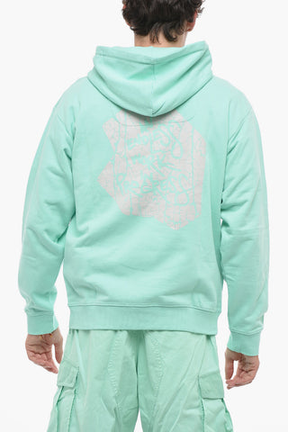 Printed Brushed Cotton Hoodie