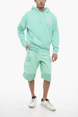 Printed Brushed Cotton Hoodie