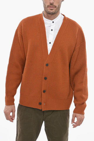 V-Neck Merino Wool Cardigan