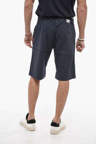 Shorts In Cotone con Elastico in Vita