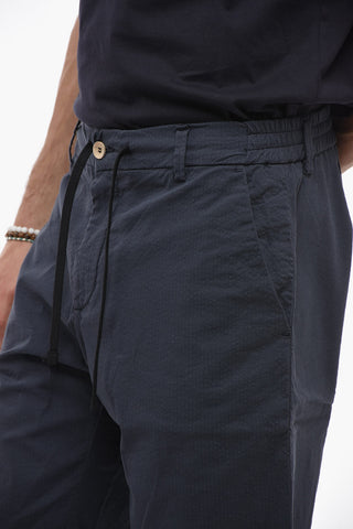 Shorts In Cotone con Elastico in Vita